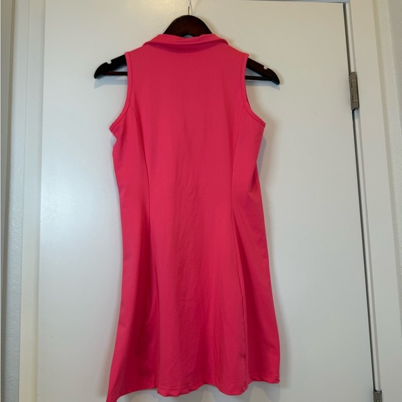 🪩 Hot Pink Unmarked Sleeveless Athletic/ Tennis Dress Athleisure, Sporty Small - Picture 5 of 5